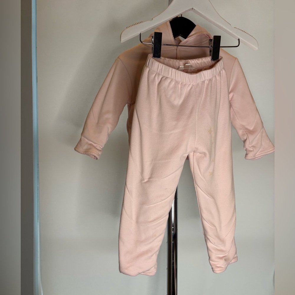 Apple Tree Baby Pink Hoodie & Pants Set – Size 12–18 Months
